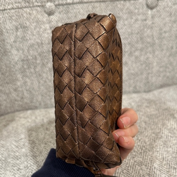 Bottega Veneta Intrecciato Brown Cosmetic Bag / Leather Pouch - Picture 10 of 11